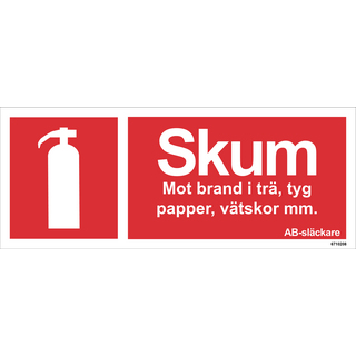 SKYLT UNIGRAPHICS SKUMSLÄCKARE EFTERLYSA ALUMINIUM 250X100MM