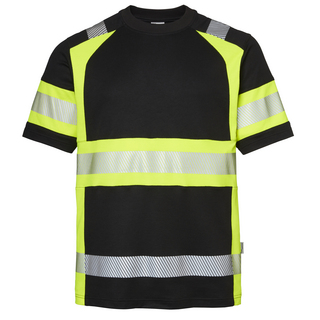 T-SHIRT 600 TOP SWEDE SVART/VARSELGUL XL