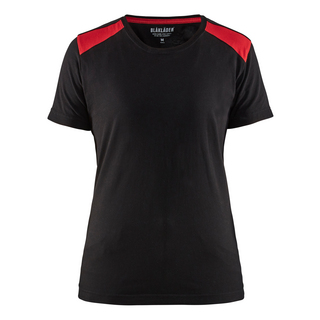 T-SHIRT 3479 1042 DAM SVART/RÖD XL