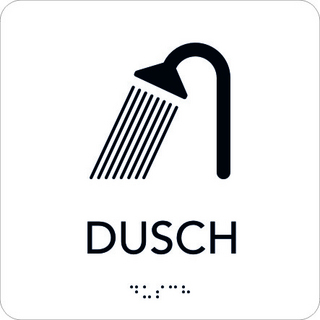 TAKTIL SKYLT DUSCH