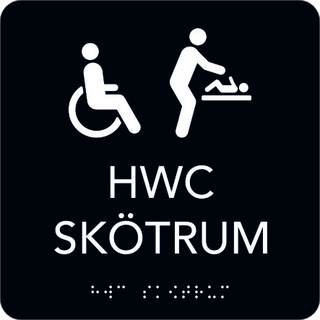 TAKTIL SKYLT HWC SKÖTRUM