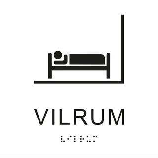 TAKTIL SKYLT VILRUM