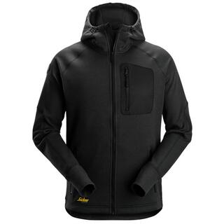 FLEECEHOODIE FULL ZIP SVART STL L