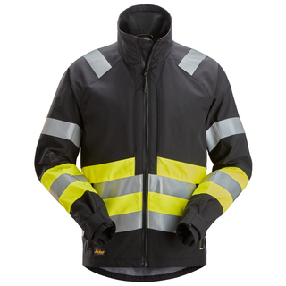 VARSELJACKA KL1 SVART/GUL STL M