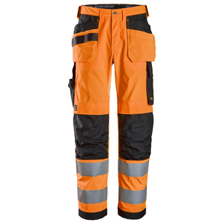 ARBETSBYXA HF HV KL2 VARSELO/SVART STL 48