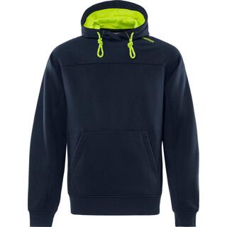 SWEATSHIRT 7551 GSM MED HUVA MÖRK MARINBLÅ STL L