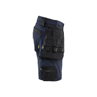 HANTVERKSHORTS 1702 1645 4VSTRETCH MARINBLÅ/SVART C52