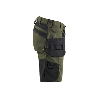 HANTVERKSSHORTS 1752 1832 STRETCH SKOGSGRÖN/SVART C50