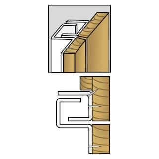 BRYTSKYDD C-PROFILEN US VIT 2030MM
