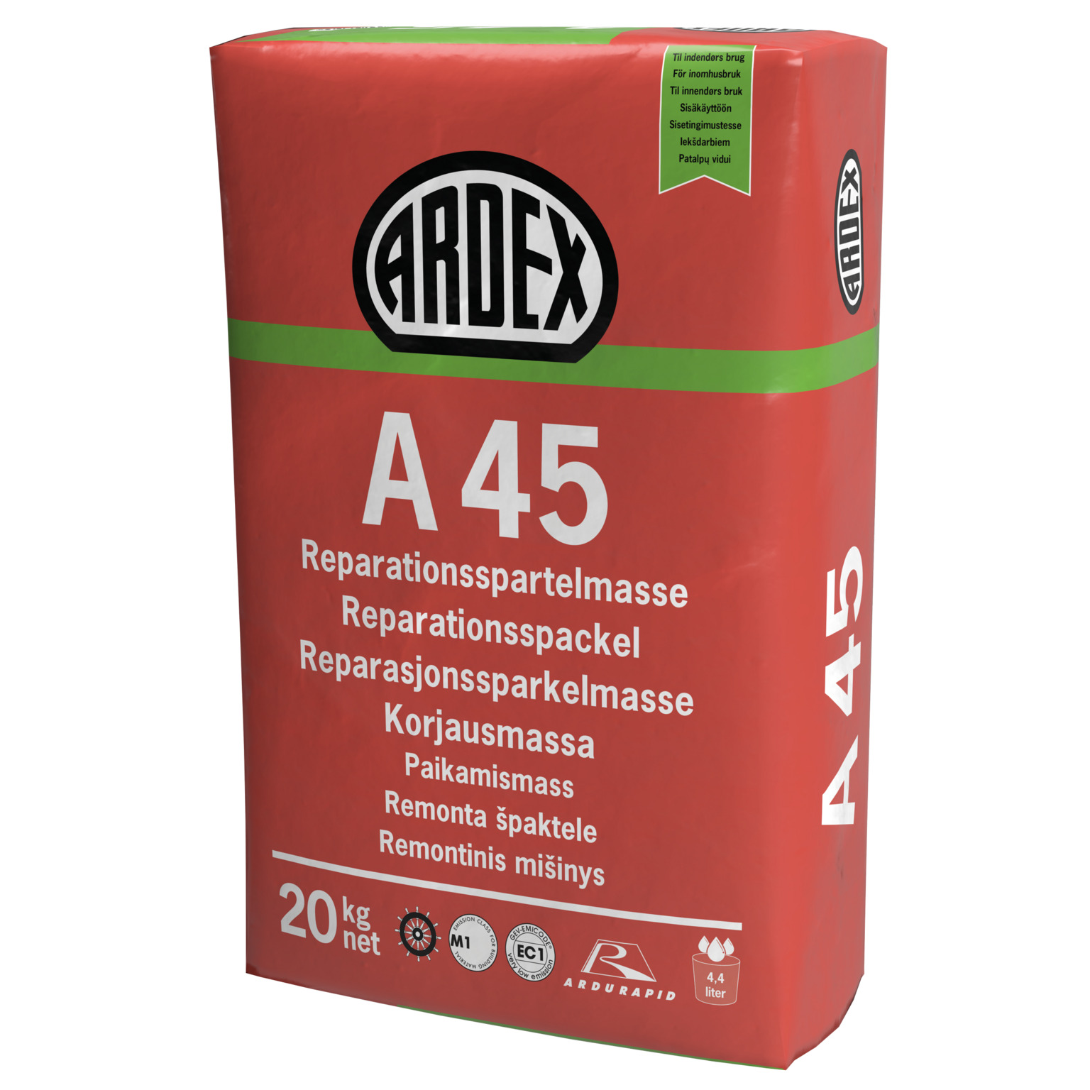 BYGGSPACKEL A45 ARDEX 20KG | Beijer Byggmaterial
