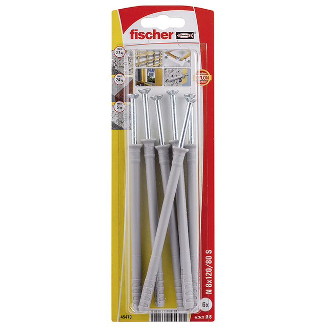 SPIKPLUGG 45479 N ZK 8X120 6ST | Beijerbygg Byggmaterial