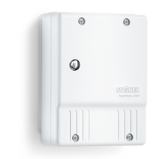 Produktfoto för LJUSRELÄ STEINEL VIT 1000W IP54 NM3000VARIO | Beijerbygg Byggmaterial