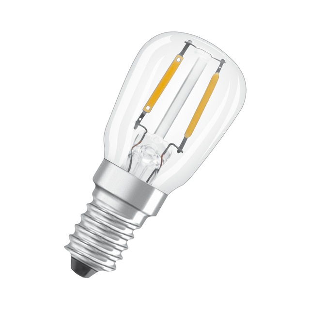 LED-LAMPA OSRAM PÄRON (12) KLAR  E14 827 T26 STAR 2,2W | Beijerbygg Byggmaterial