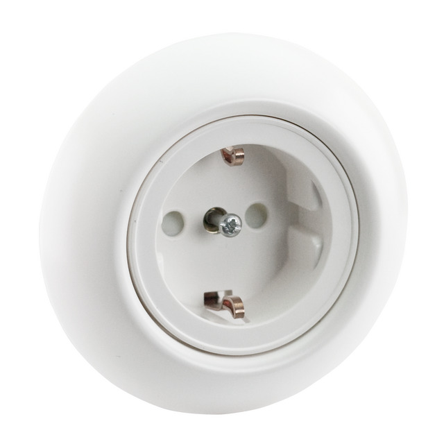 VÄGGUTTAG 1-V JORD INF RENOVA VIT BLISTER