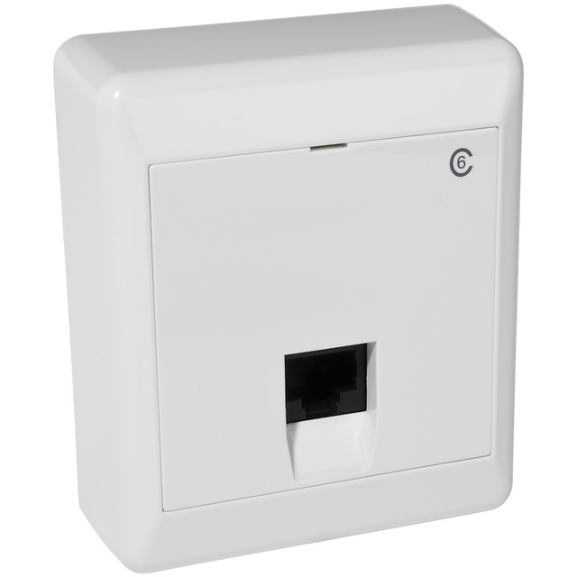 DATA/TELEUTTAG RS UTP 1X8 OSKÄRMAD VIT | Beijerbygg Byggmaterial