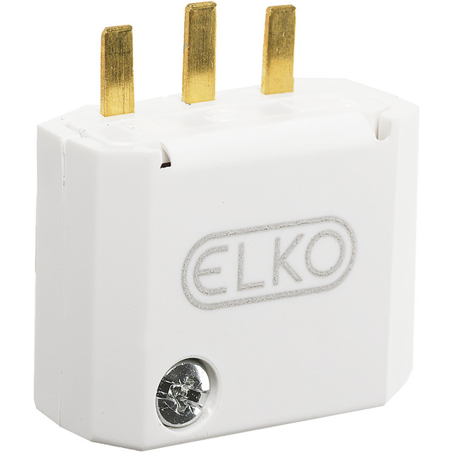 STICKPROPP ELKO DCL 2-POL +JORD VIT | Beijerbygg Byggmaterial