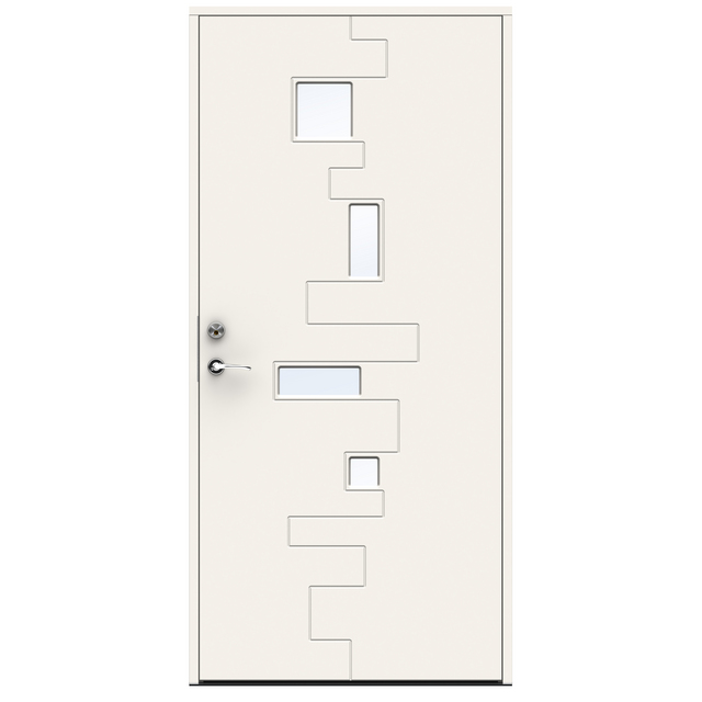YTTERDÖRRSET PULSE VIT GLAS VÄ 988X2080MM | Beijerbygg Byggmaterial