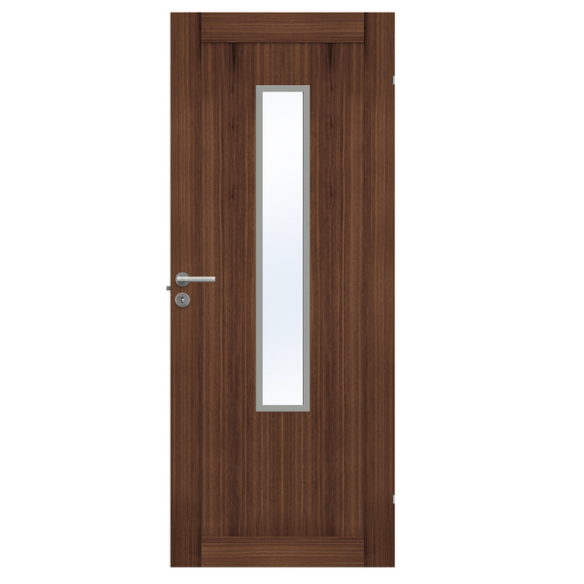 SPEGELDÖRR UNIQUE 01L GWA 1120 VALNÖT 09X21 KLARGLAS | Beijerbygg Byggmaterial