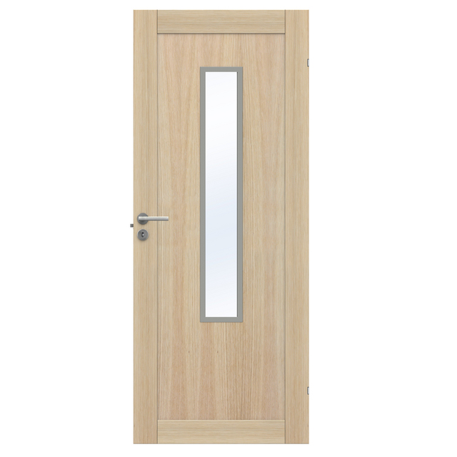 SPEGELDÖRR UNIQUE 01L GWA 1120 VITPIGMENT EK 09X21 KLARGLAS | Beijerbygg Byggmaterial