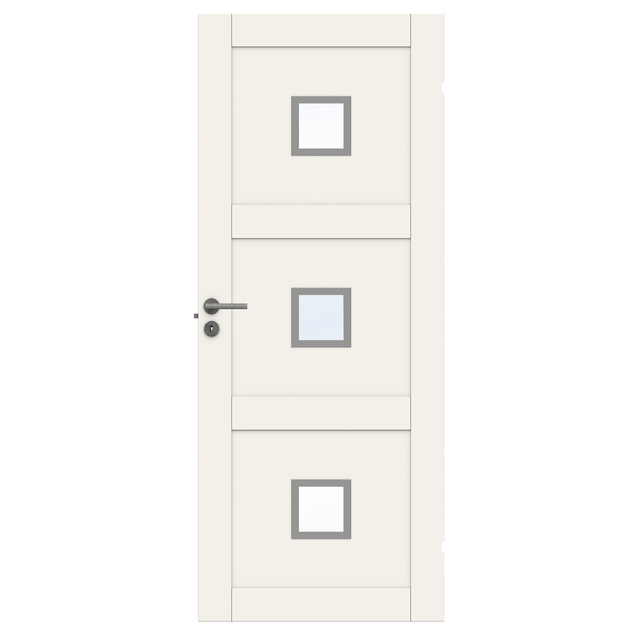 SPEGELDÖRR UNIQUE 03L GWA 320 VIT 09X21 KLARGLAS