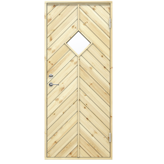 KALLFÖRRÅDSDÖRR 140G 9X20 HÖ FISKBEN 2-GLAS ISOLERGLAS 10* | Beijerbygg Byggmaterial