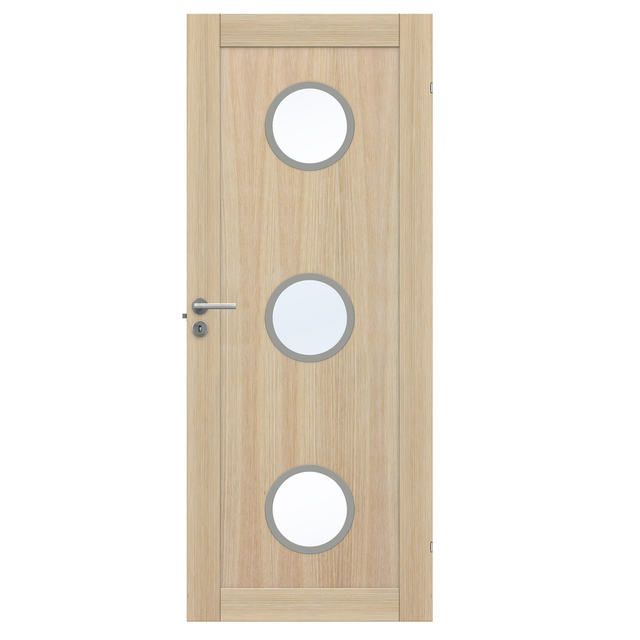 DÖRRBLAD UNIQUE 01L GWA 330 VITPIGMENT EK 10X21 KLGL | Beijerbygg Byggmaterial