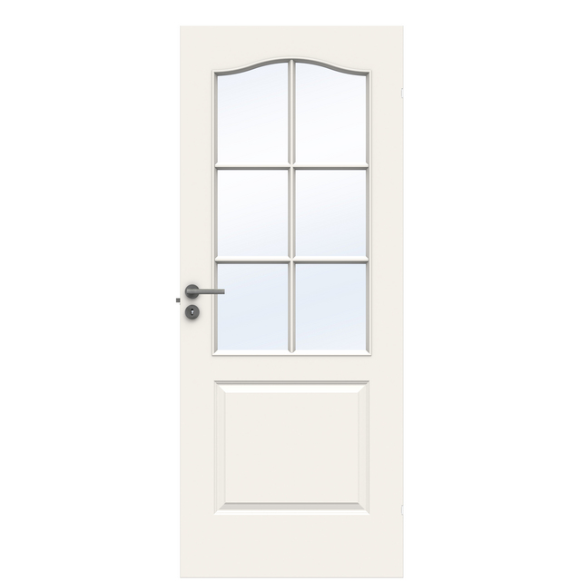 INNERDÖRR COMPACT SP6B 08X21 VIT KLART HÄRDAT GLAS | Beijerbygg Byggmaterial