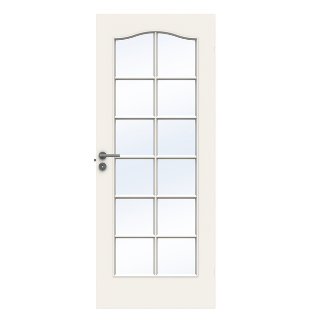 INNERDÖRR COMPACT SP12B 08X20 VIT KLART HÄRDAT GLAS | Beijerbygg Byggmaterial