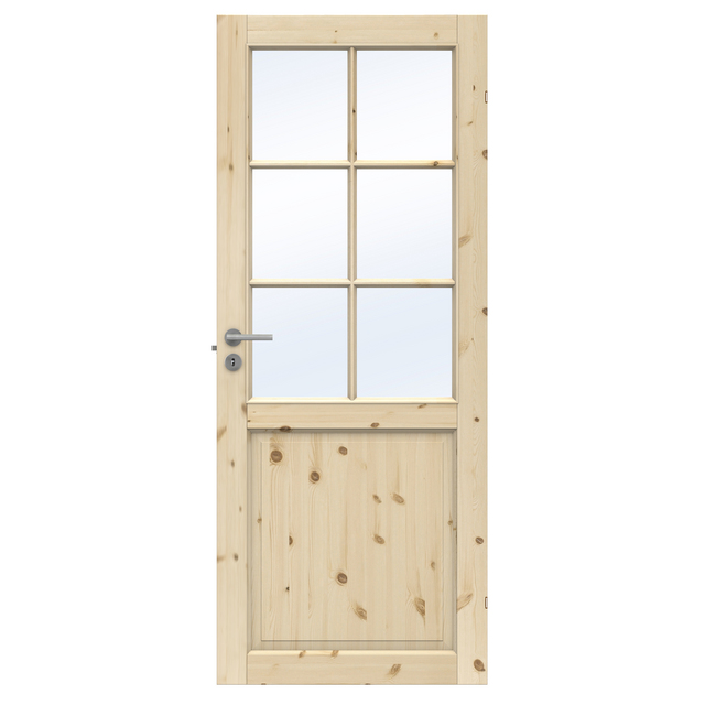 INNERDÖRR TRADITION 08X20 OBEH FURU SP6 KLARGLAS | Beijerbygg Byggmaterial