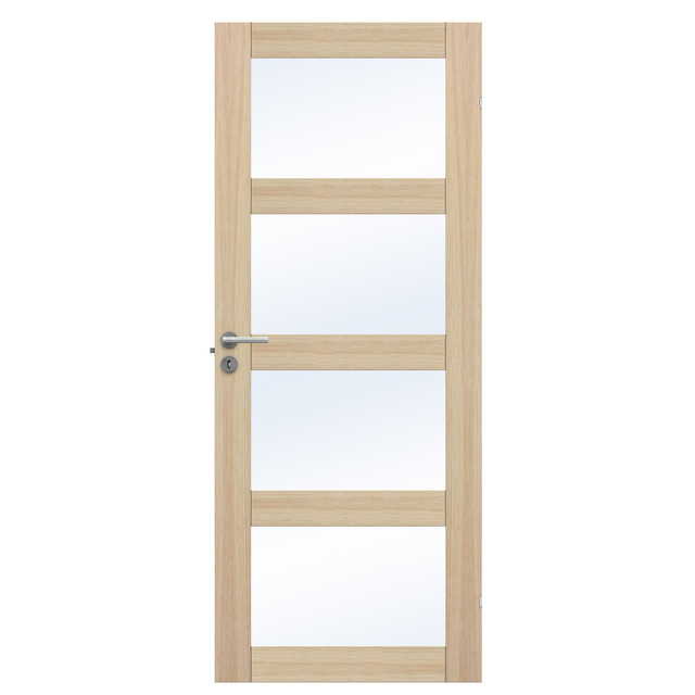 SPEGELDÖRR UNIQUE GW04L EK FANER VIT 825X1940MM | Beijerbygg Byggmaterial