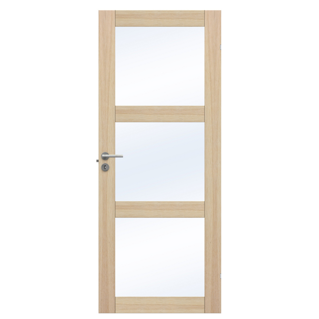 SPEGELDÖRR UNIQUE GW03L EK FANER VIT 825X1940MM | Beijerbygg Byggmaterial