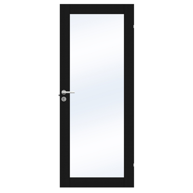 SPEGELDÖRR UNIQUE GW01L EK FANER SVART 825X2040MM | Beijerbygg Byggmaterial