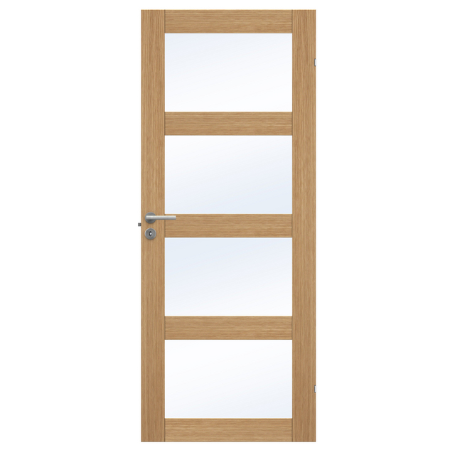 SPEGELDÖRR UNIQUE GW04L EK FANER 625X1940MM | Beijerbygg Byggmaterial