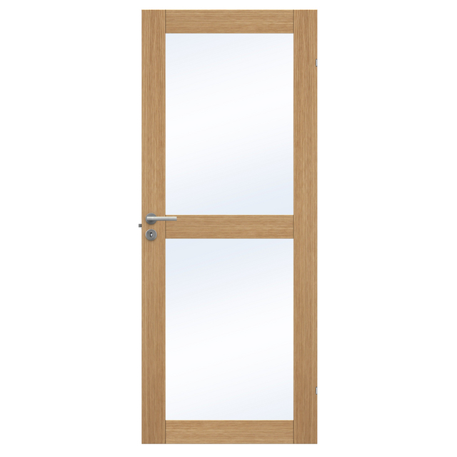 SPEGELDÖRR UNIQUE GW02L EK FANER 625X2040MM | Beijerbygg Byggmaterial