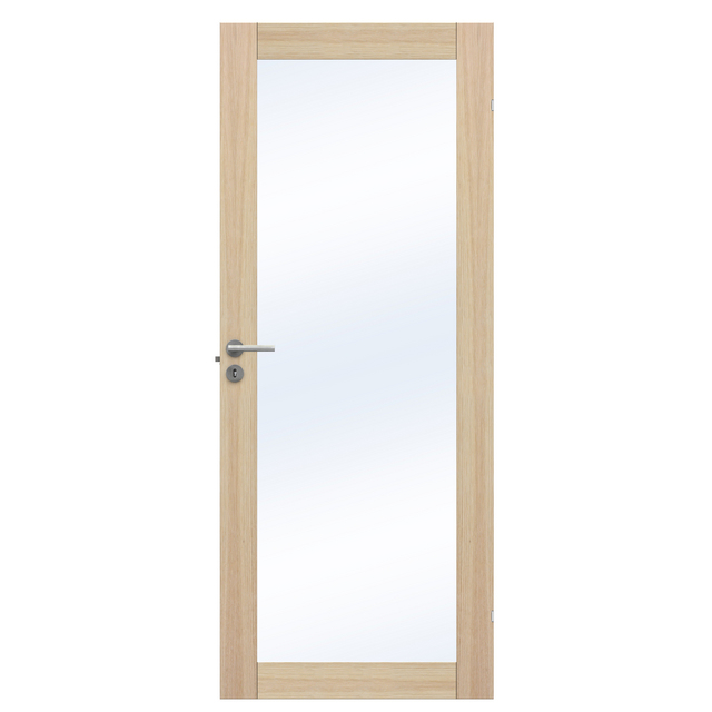 SPEGELDÖRR UNIQUE GW01L EK FANER VIT 725X2040MM | Beijerbygg Byggmaterial