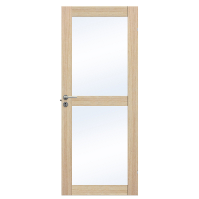 SPEGELDÖRR UNIQUE GW02L EK FANER VIT 825X2040MM | Beijerbygg Byggmaterial