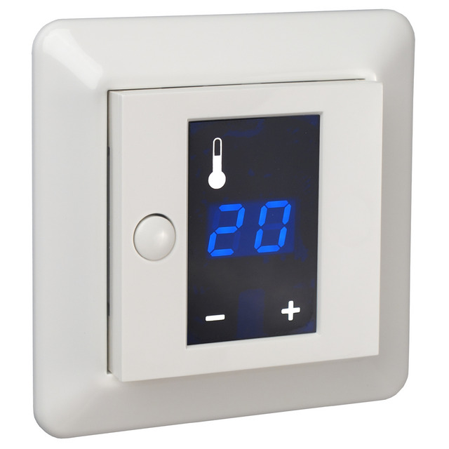 TERMOSTAT RS DISPL 3200W MED TOUCHDISPLAY ELKO | Beijerbygg Byggmaterial