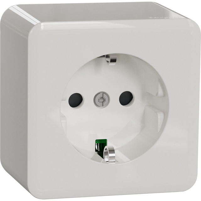 VÄGGUTTAG 1-V JORD UTP EXXACT VIT