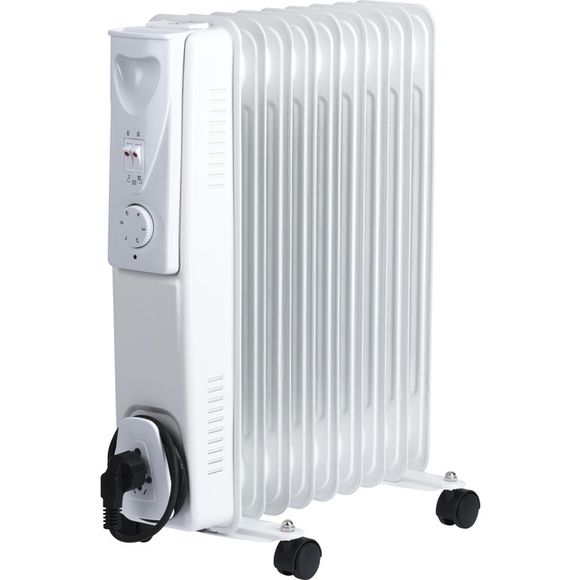 VÄRMEELEMENT OLJEFYLLT 9FLÄNS M HJUL 0-800-1200-2000W | Beijerbygg Byggmaterial