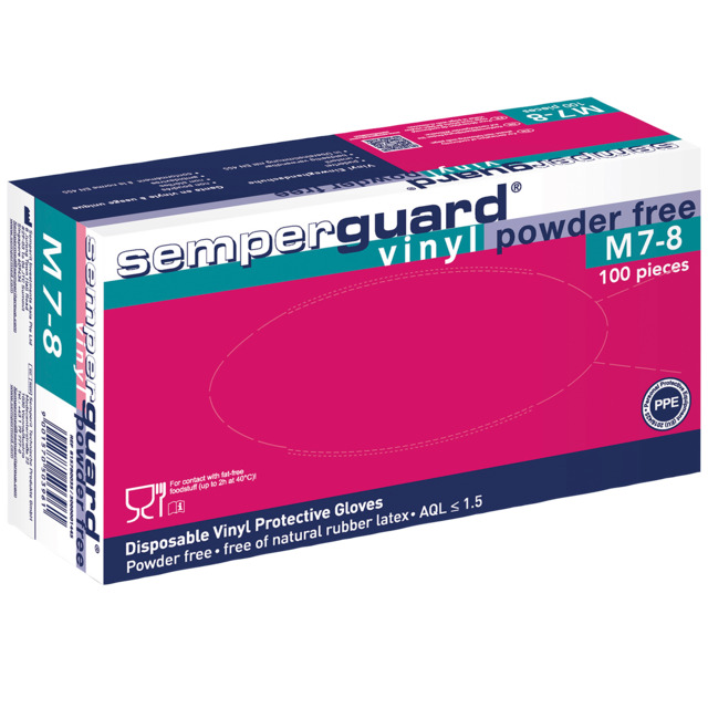 HANDSKE SEMPERGUARD VINYL 10 PUDERFRI IC SEMPERIT