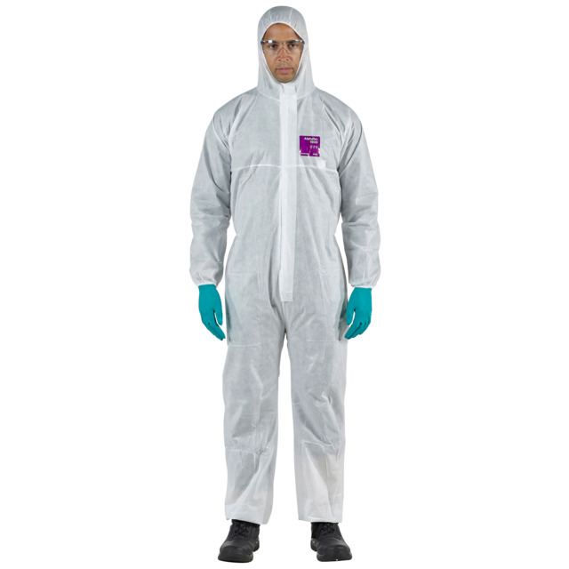 KORTTIDSOVERALL M1500 MICROGARD VIT M