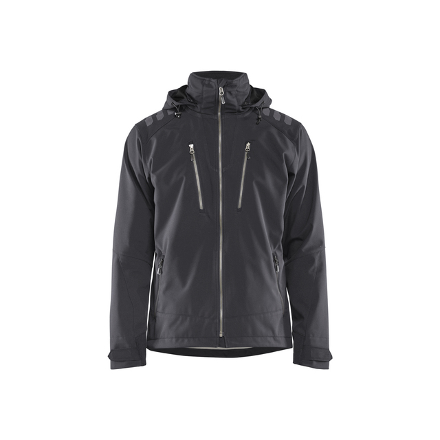 SOFTSHELLJACKA 4749 2513 MÖRKRÅ/SVART L | Beijerbygg Byggmaterial