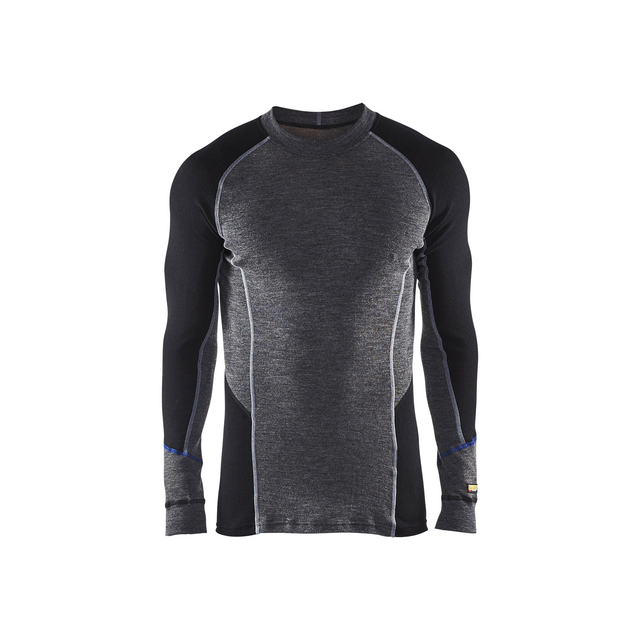 UNDERSTÄLL 4897 1732 TRÖJA WARM MERINOULL GRÅ/SVART XL | Beijerbygg Byggmaterial