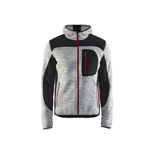 JACKA 4930 2117 STICKAD GRÅMELERAD/SVART XS | Beijerbygg Byggmaterial