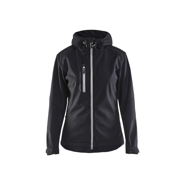 SOFTSHELLJACKA 4919 2517 DAM SVART/SILVER XXXL | Beijerbygg Byggmaterial