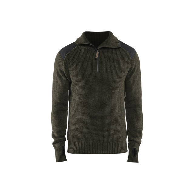 ULLTRÖJA 4630 1071 MÖRK OLIVGRÖN/MÖRKGRÅ XXXL | Beijerbygg Byggmaterial
