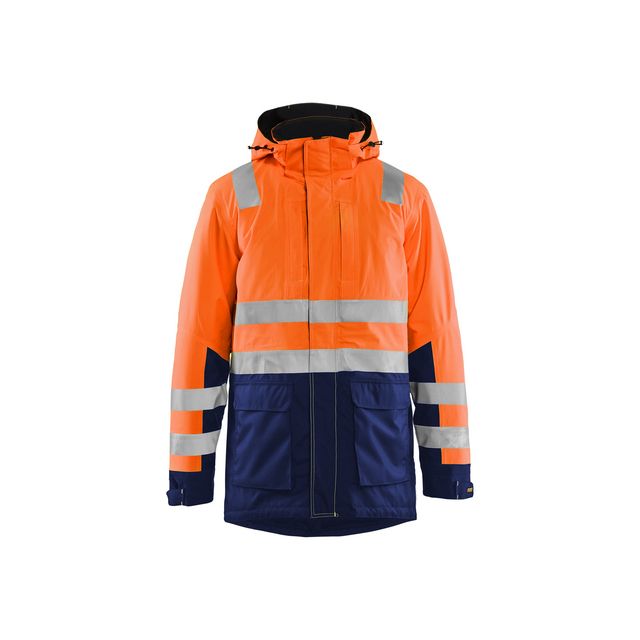 VARSELPARKAS 4495 1987 VARSELORANGE/MARINBLÅ XXL