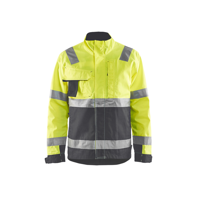 VARSELJACKA 4064 1811 VARSELGUL/MELLANGRÅ XS | Beijerbygg Byggmaterial