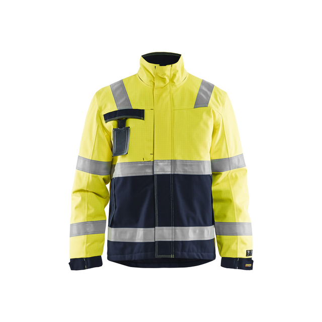 VINTERJACKA 4068 1530 MULTIN VARSELGUL/MARINB 4XL
