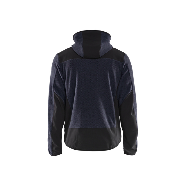 JACKA 5940 2543 STICKAD SOFTSHELL M MARINBL/SVART XXXL